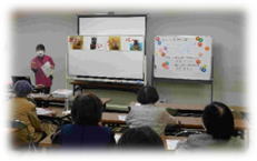 お口の健康に関する講話の様子